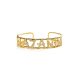 NP Dance Cuff With Medium Gold Dancing Letters And Diamond